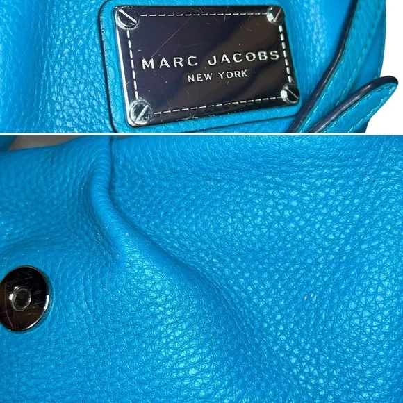 Marc Jacobs Natasha Hobo Vibrant Blue Crossbody Bag - Picture 8 of 11
